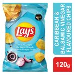 Lay's Caribbean Onion & Balsamic Vinegar Flavoured Potato Chips 120g